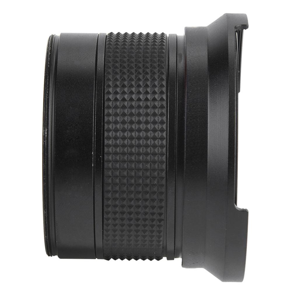 58MM 0.35X Fisheye Super Wide Angle Lens for SLR DSLR Camera Black