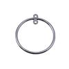 Irregular Oval Frame Connectors Moon Hammered Texture Links For Earring Making