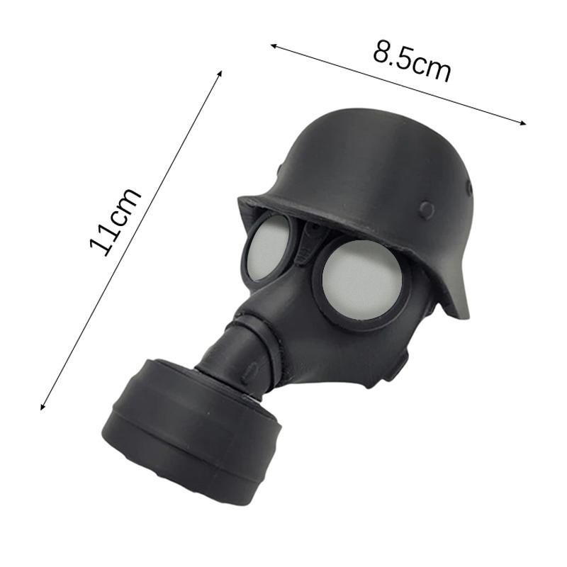 Luminous Trailer Hitch Cover With Steel Helmet And Gas Mask Glow In The Dark 3D Printed Trailer Hitch Ball Cover Dust Plug