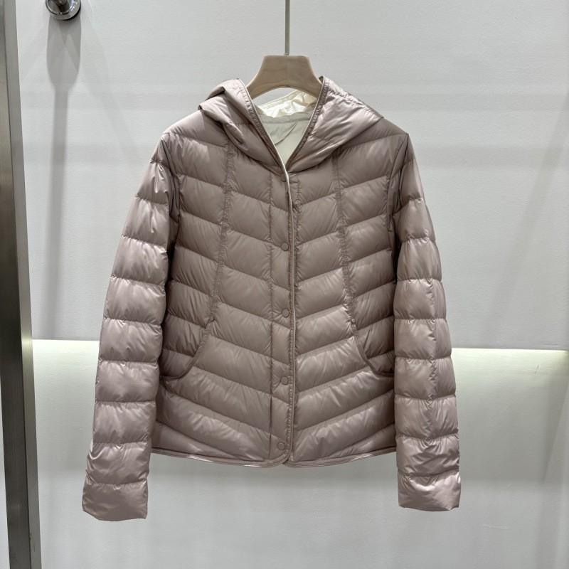 Womens Lightweight 90% Down Fill Hooded Short Puffer Jacket Winter Warm Casual Coat