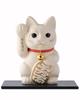 White Right Paw Made of Lucky Good Feng Shui Takaoka Copperware Gin-Yado Maneki-neko (Large, 16cm) Lacquer, Raised, Metal, Cat, Luck, Figurine, (Large