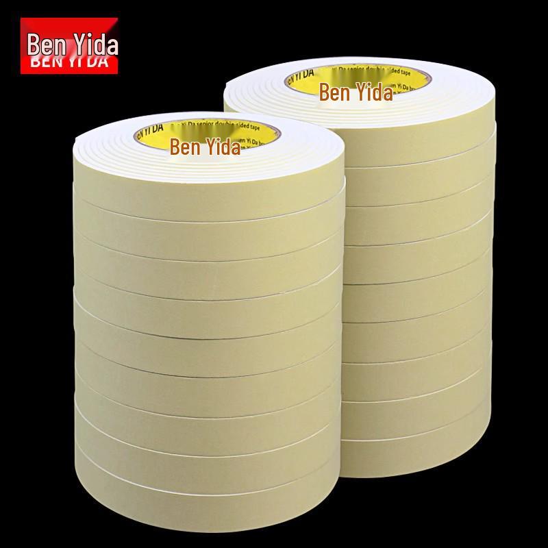 Benyida EVA Single-Sided White Foam Tape 3.5mm Thick, Shock-Absorbing, Anti-Collision, Self-Adhesive Strip