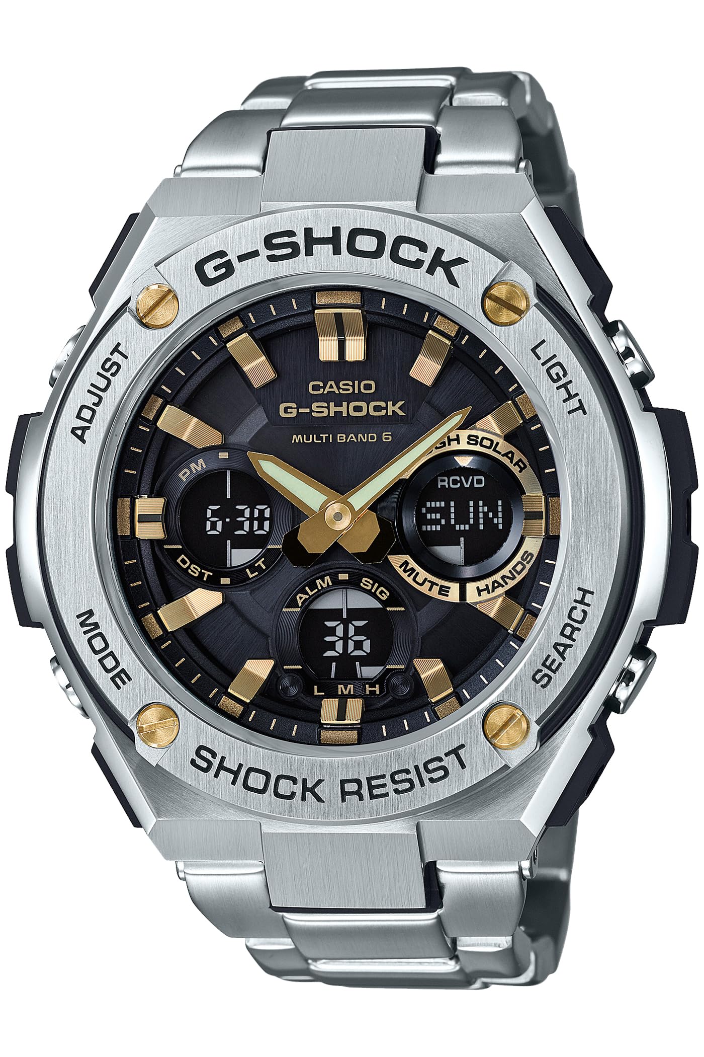 

Casio Solar Watch Silver G-Shock G-STEEL Radio-Controlled GST-W110D-1A9JF Men s