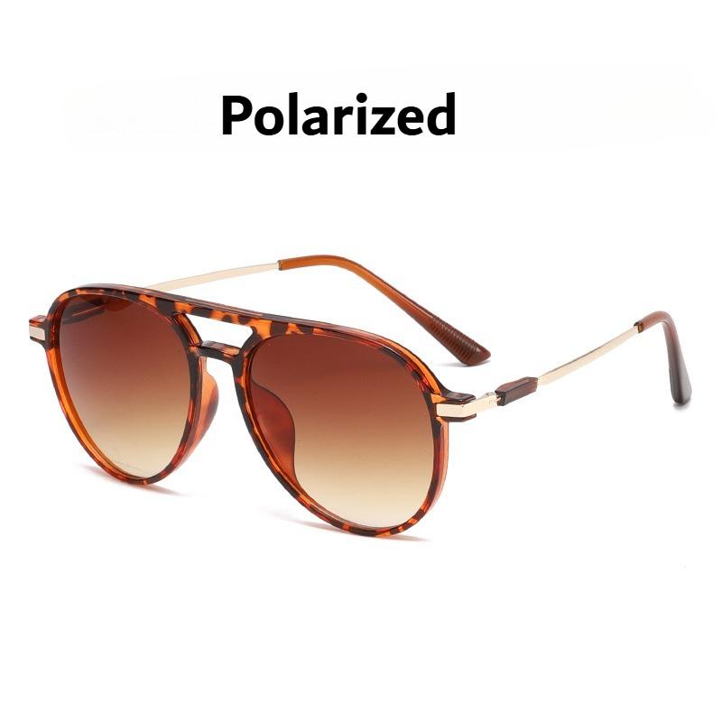 New Fashionable Double-Bridge Sunglasses Outdoor Travel UV Protection Ultra-Lightweight Sun Glasses Classic Driving Shades