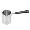 Long Handle Coffee Toroid Pitcher 304 Stainless Steel Rustproof Smoother Milk Frother Pitcher for Home Coffee Shop 350ml