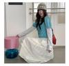 Thirteen Rows SS Elastic Waist Korean Patchwork Gauze Skirt 1685