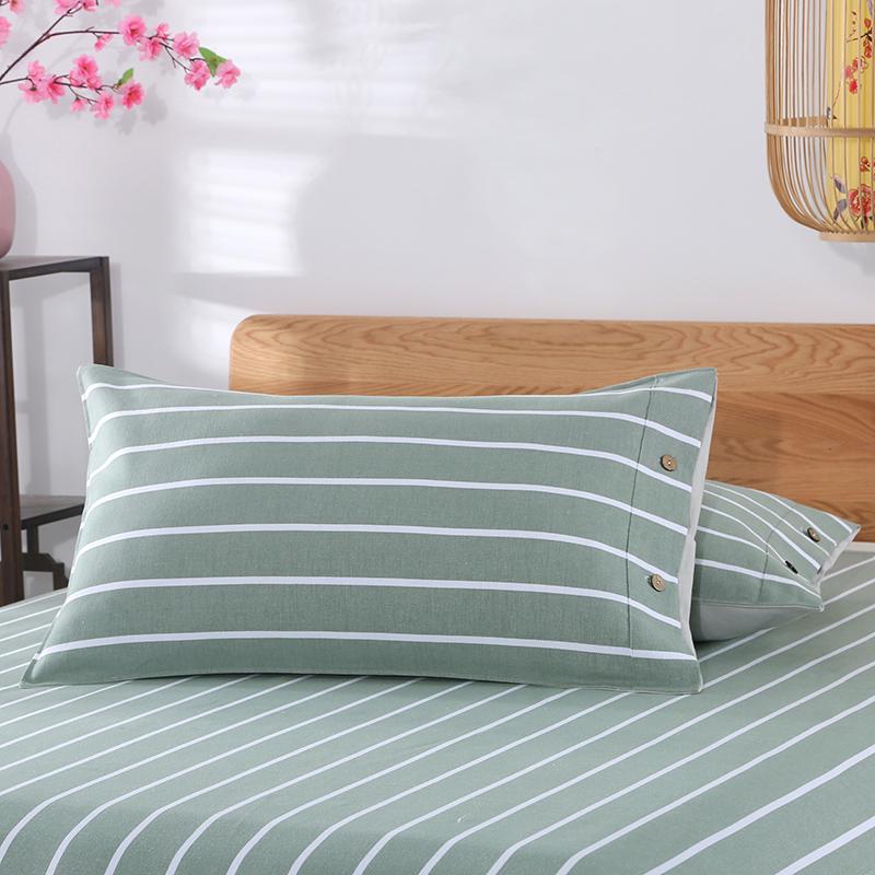 Pair of Thickened Pure Cotton Pillowcases, 48cm X 74cm - 2024 New Style