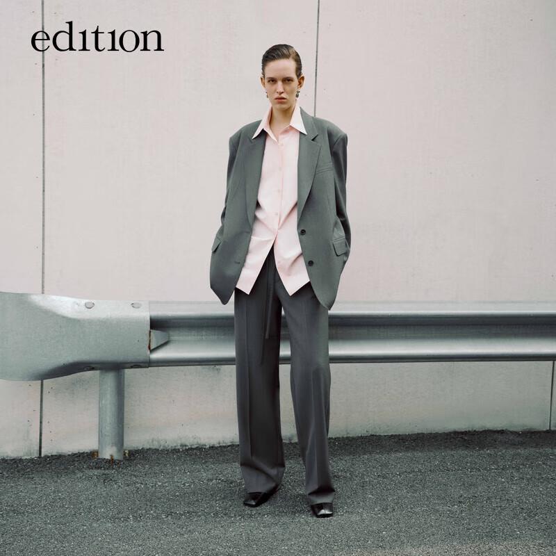 

Женские прямые брюки от костюма из смесовой шерсти M