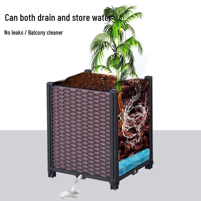 Multi-layer Space-saving Rectangular Planter Box for Indoor/Outdoor Vegetable Gardening