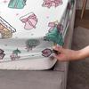 3pcs Merry Christmas Christmas Element Print Coreless Bed Sheet Set Multi Size Bedcover Bedroom Dormitory Bedding Decoration