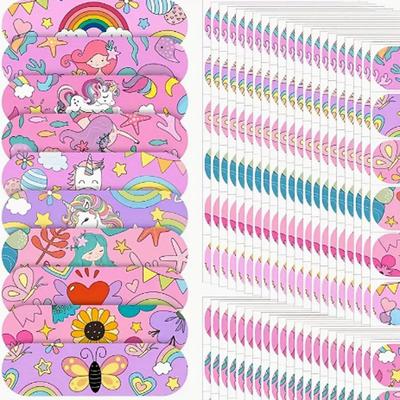 20/50pcs Rainbow Horse Cartons Patterns Bandages Breathable And Waterproof Bandages With10 Patterns