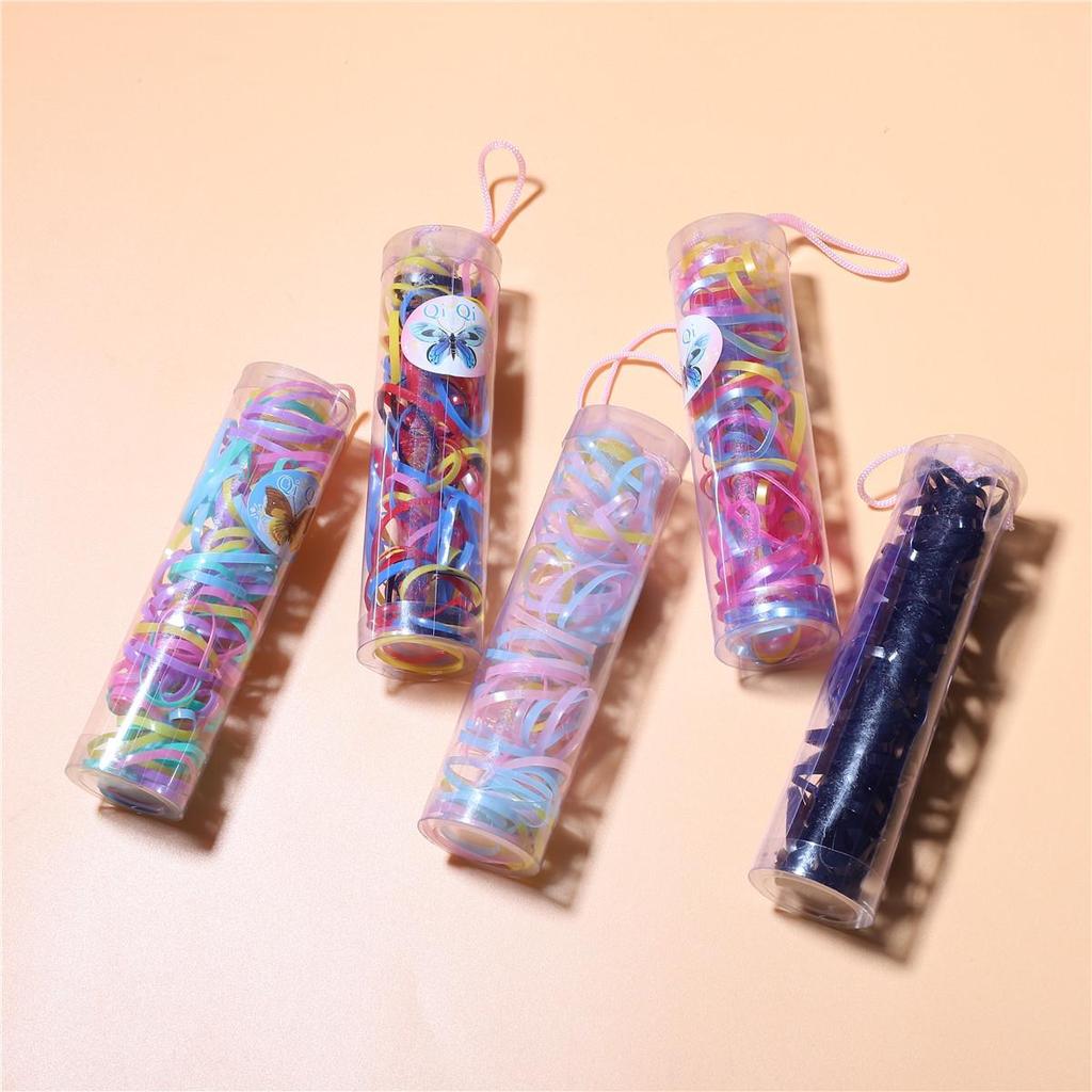 Korean Style Colorful Hair Ties: PVC Disposable Rubber Bands for Women's Hair Accessories