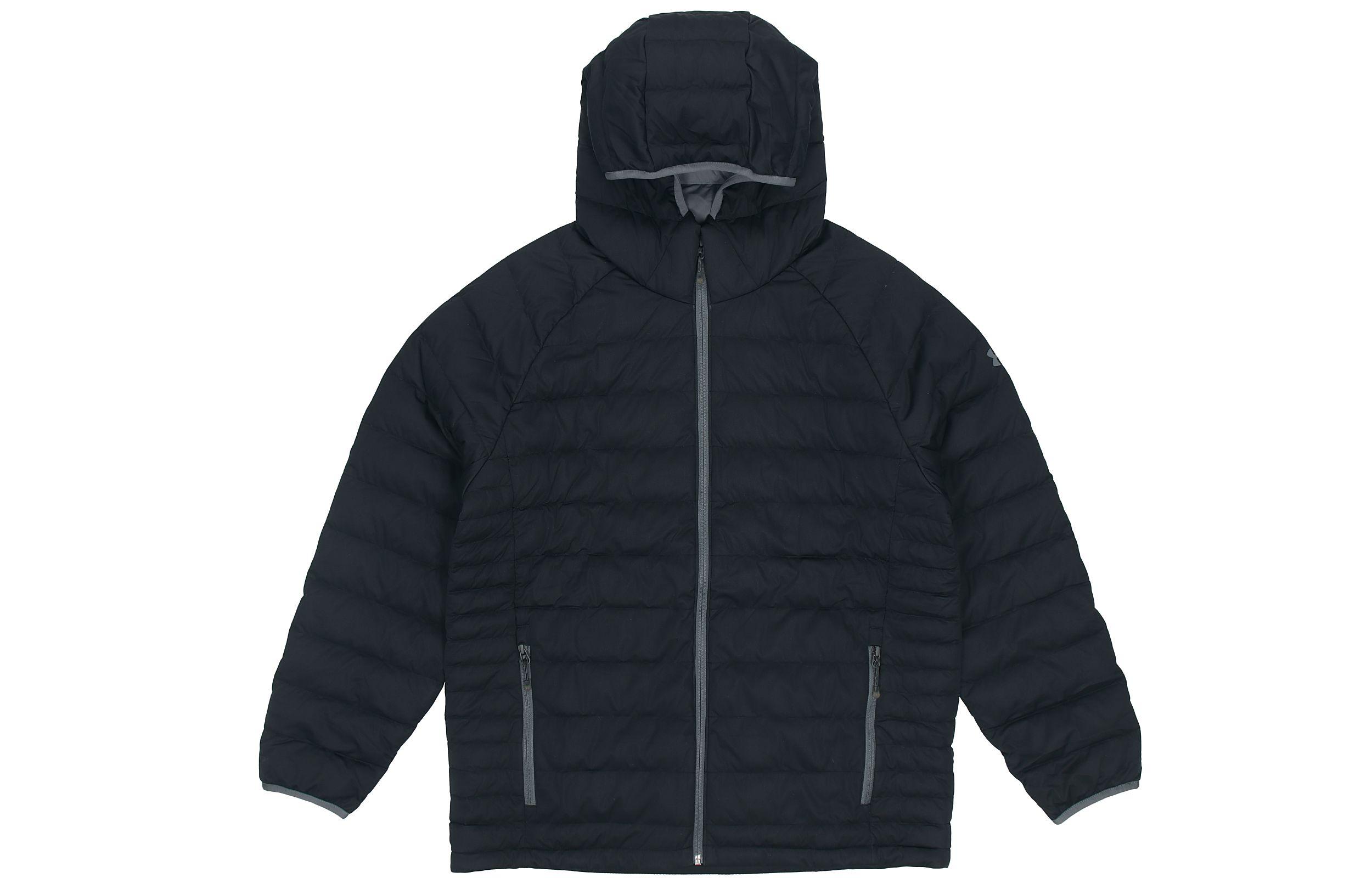Under Armour Stretch Down Jackets Men s Black Hooded Moderate Other 1355858-001 S