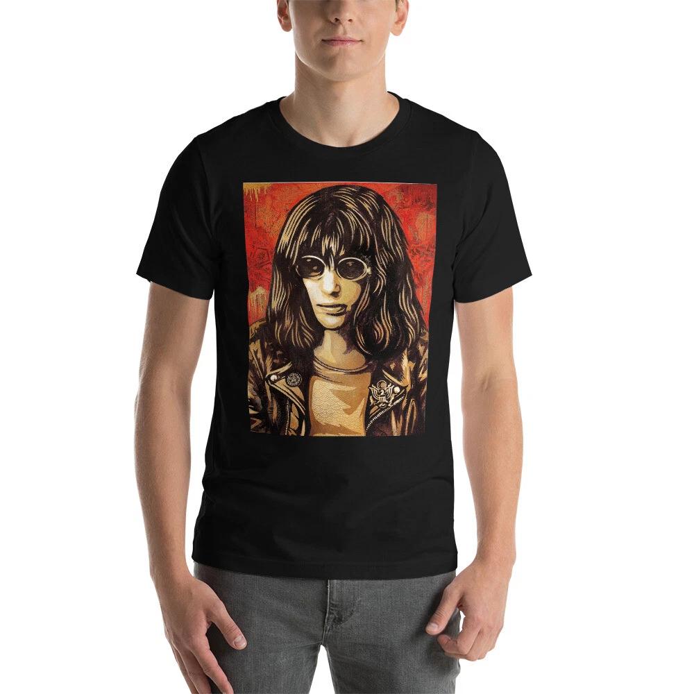 Joey Ramone T-Shirt Ramones Punk Indie Alternative Rock Bands Unisex Tee Shirt S