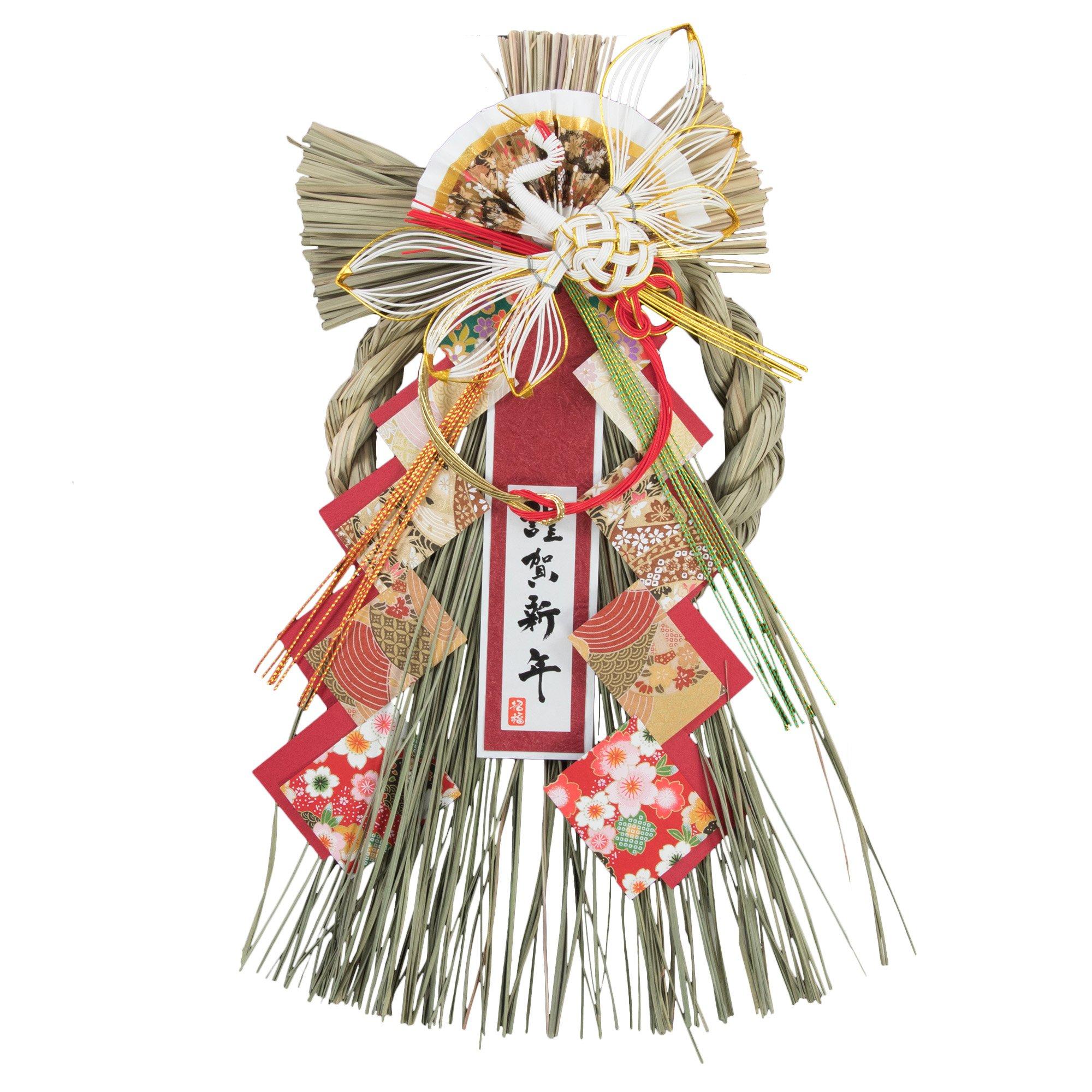 

[Choose from 8 designs] Shimenawa New Year s Decoration Wreath Zodiac Welcome Decoration (C450239cmx25cm)