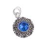 Tanzanite Gemstone 925 Sterling Silver Handmade Round Pendant 1.06" Gift For Love PP-29-4