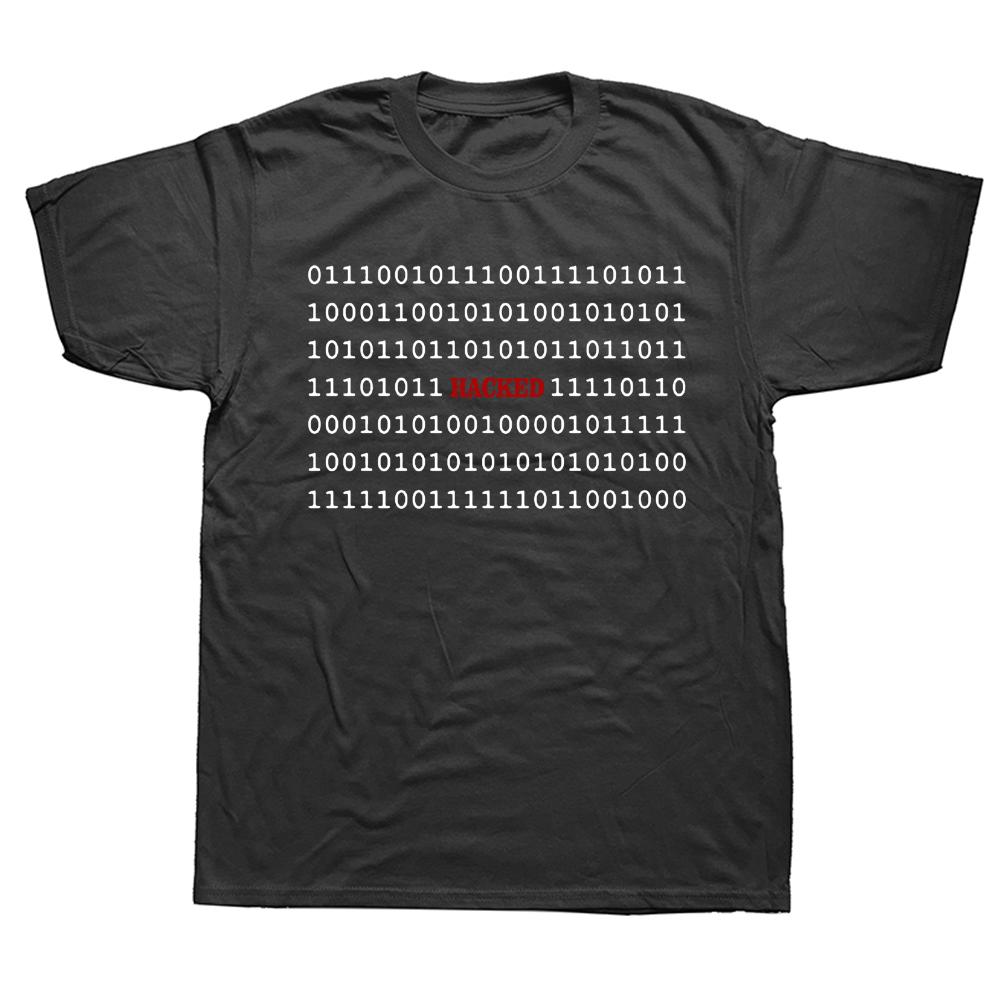 New Hacked Binary Security Professional Funny Programmer T-Shirt Short Sleeve Coder T Shirt Anime Mens Graphic Tshirt Hip Hop