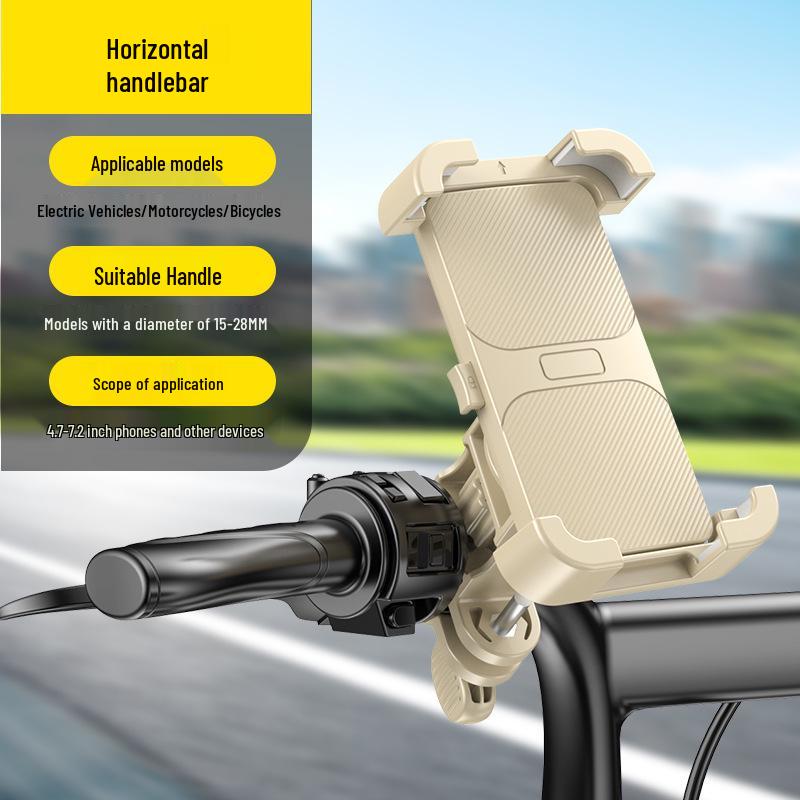 

Shockproof Electric Vehicle Phone Mount for Bicycles & Motorcycles – Stable Holder for Cycling Navigation & Delivery Riders