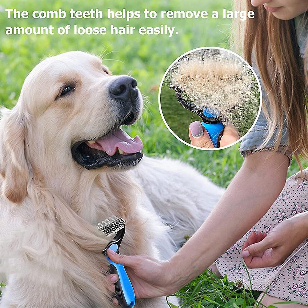 Pet Deshedding Comb Professional Pet Grooming Comb Multifunctional Pet Hair Removal Brush