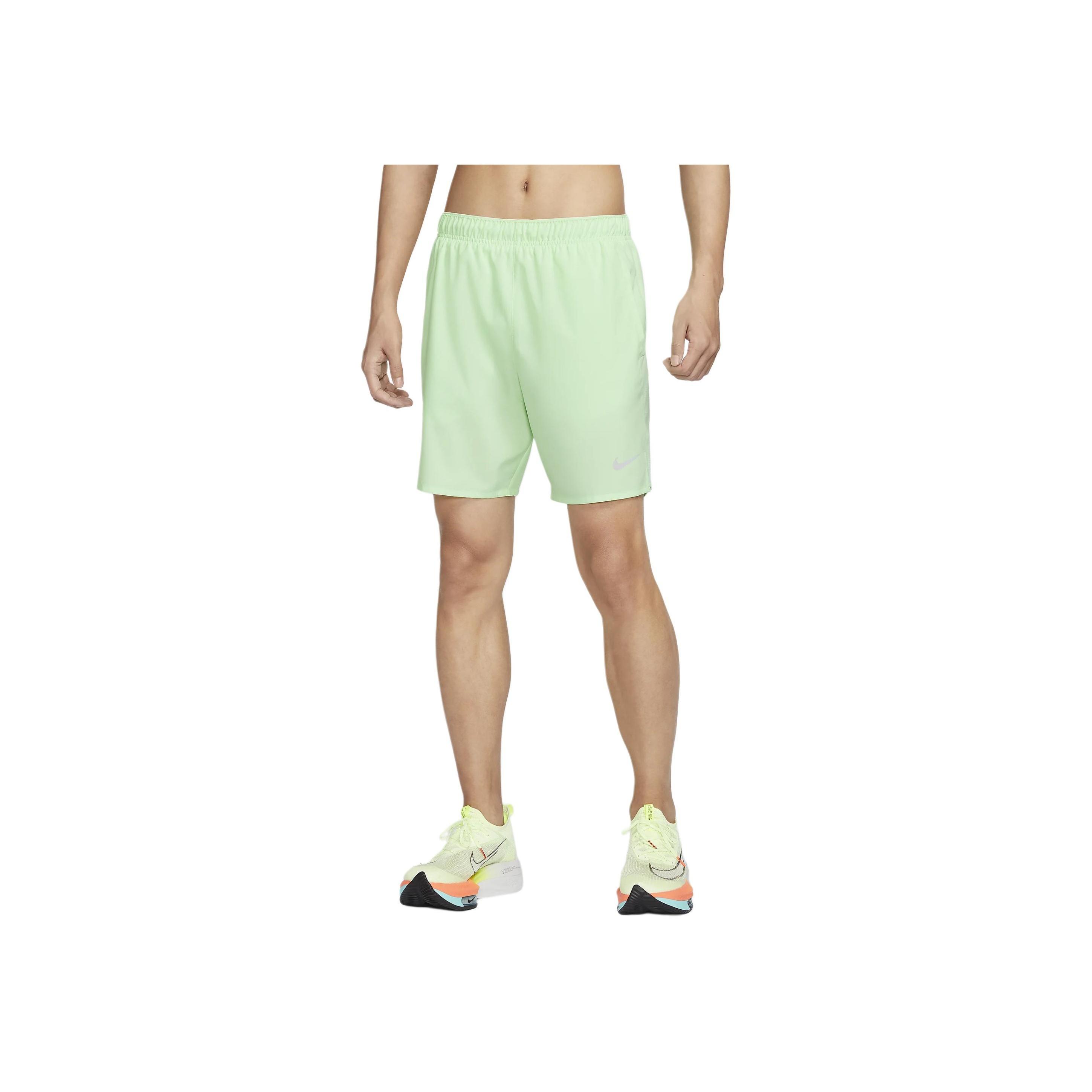 Nike Dri-FIT Challenger Solid Logo Reflective Design Casual Shorts Men shorts Steam-Green DV9360-376 M