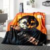 Halloween Horror Poster Blanket Soft Throw Blanket For Home Bedroom Bed Sofa Travel Office Solid Christmas Blanket