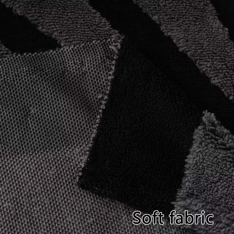 1pc Plush Sofa Cover - Modern Black & White Geometric Pattern,it for 1/2/3/4-Seater & Sectional Sofas - Luxury Living Room Decor