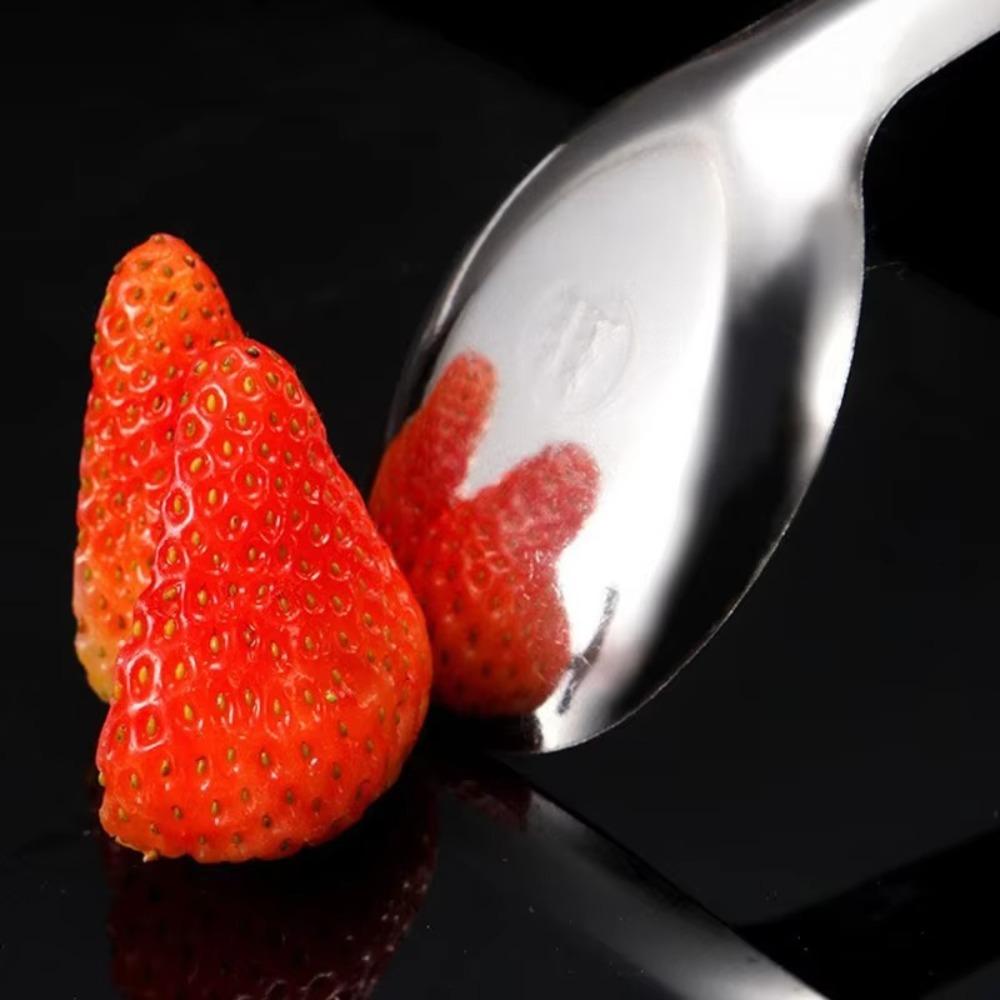 5/10pcs Flat Stainless Steel Spoon Set Thickened Eating Soup Rice Spoon  Kitchen Utensils