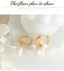 Luxury Minimalist Freshwater Pearl Earrings for Women: French Style, Real Gold Plated, Non-Fading