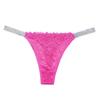 New Low-waist Tanga Panties Sexy G-string Lace Hollowed Out Thong Transparent Temptation T-back Pure Cotton Underpants for Women