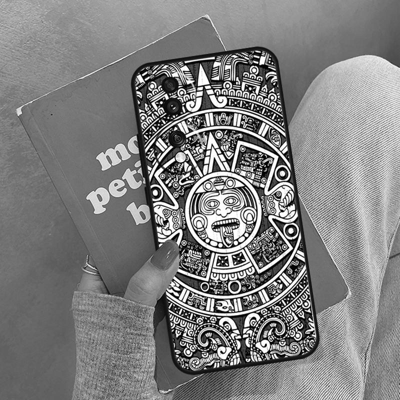 Aztec Calendar Mayan Native Stone For Honor Magic 6 7 8 Pro Case For Honor 400 200 Lite 50 70 90 X8c X8b X9a X9b X9c X9d Win RT