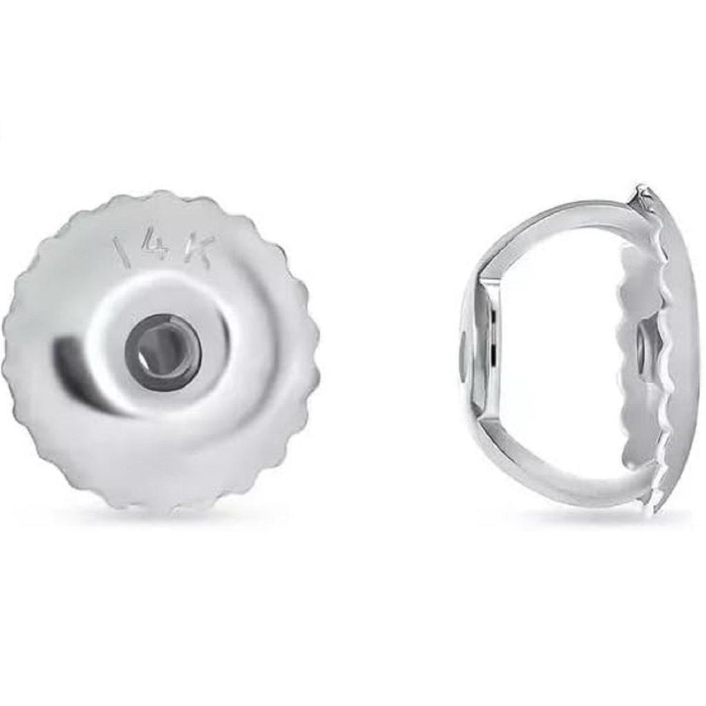 5 Ct Princess Cut Moissanite Stud Earrings 18K White Gold Screw Back Basket For Female's Wear Gifting Jewellery