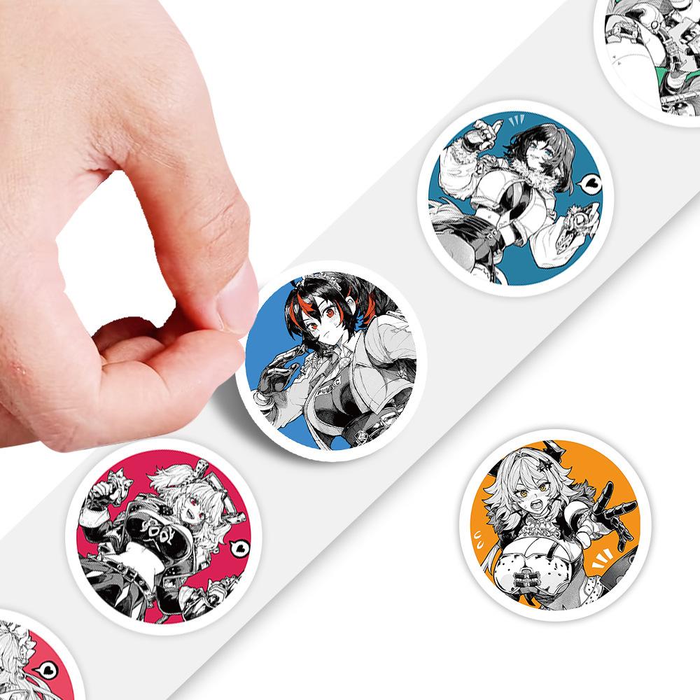 500 Stück/Rolle Spiel Zenless Zone Zero Versiegelungsaufkleber Niedliche Cartoon-Charakter-Aufkleber DIY Handy Gitarre Notizbuch Graffiti Aufkleber Spielzeug