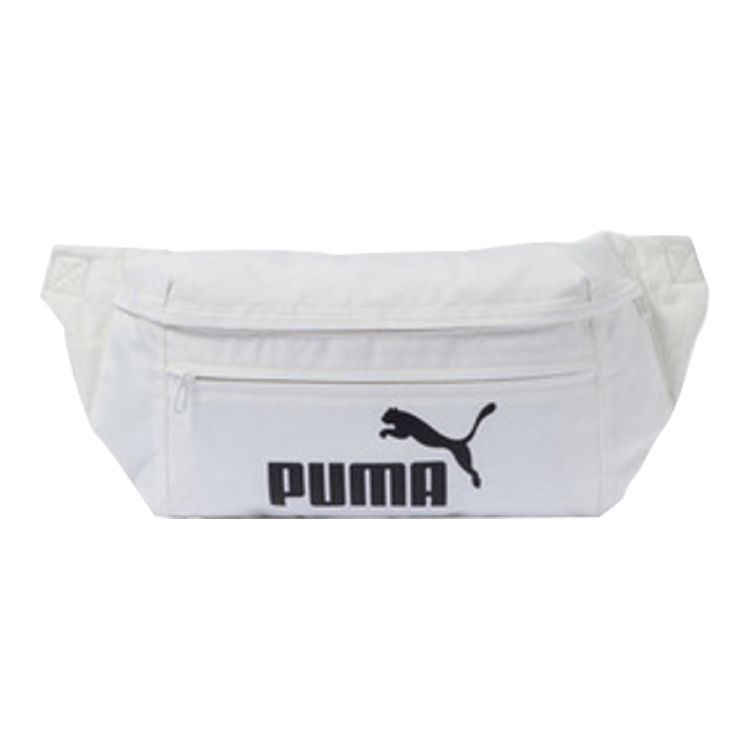 Puma Oversized Waist Bag With Zipper Closure Fabric Women waist bag Starlight-White 078692-02 OSFA