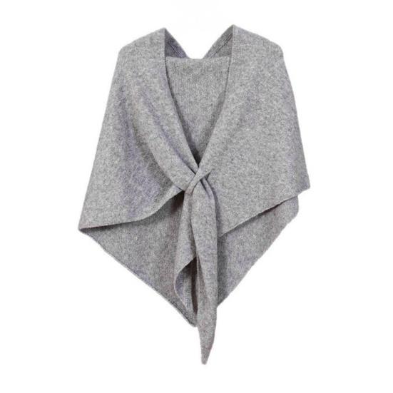 Women Knitted Shawl Scarf Solid Color Soft Warm Cardigan Cape Soft Texture Winter Shawl