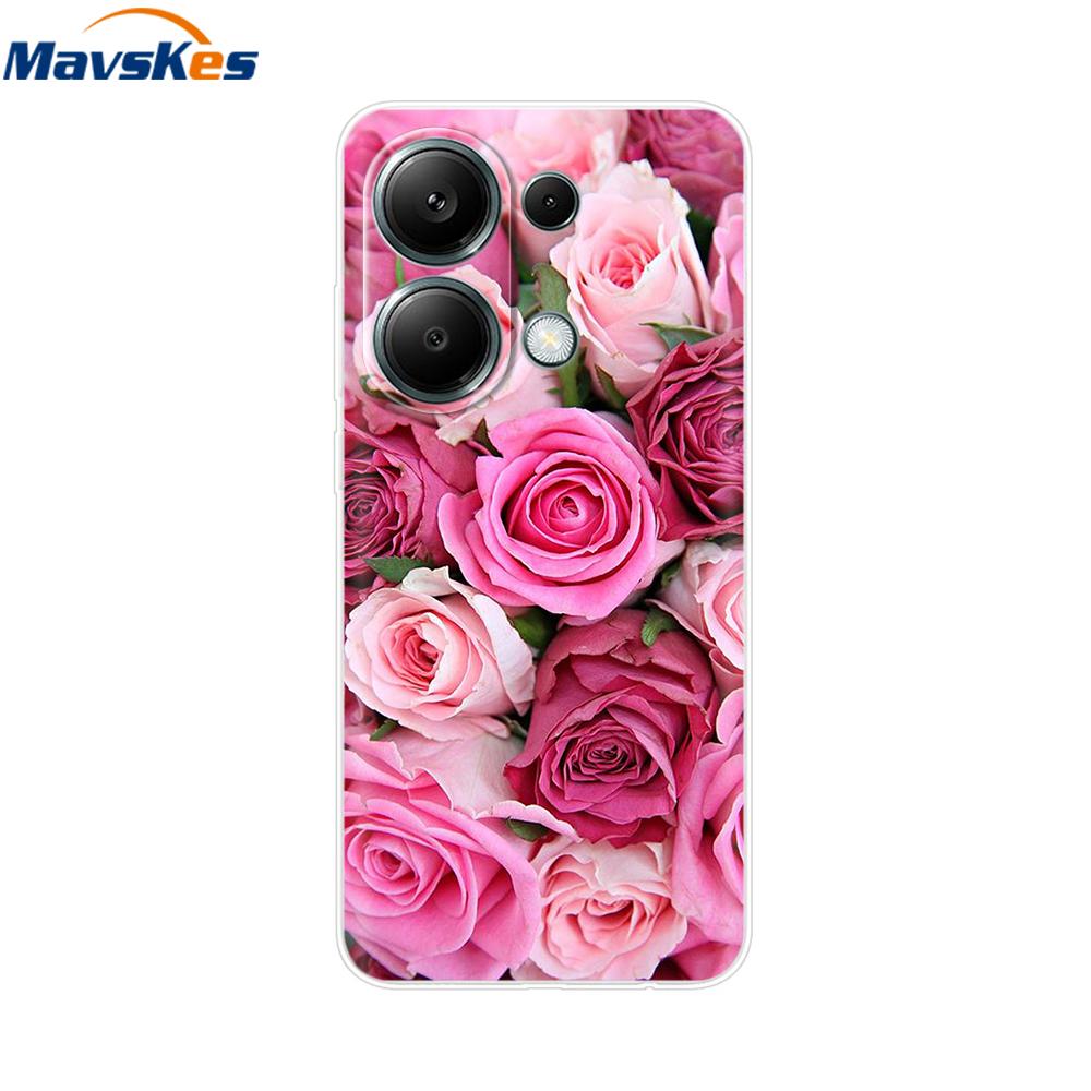 For Poco M6 Pro Case For Xiaomi Poco M6 Pro 4G Cover Fundas Coque Camera Protector Soft Silicone Phone Back Case For Poco M6 Pro