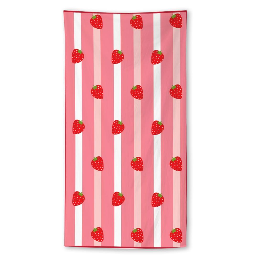 

Cartoon Fruit Print Beach Towel,Digital Printing Thin Quick-Dry Anti-Sand Microfiber Lightweight for Swim Yoga Travel Gym Gift W40*H60(CM)