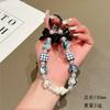 New Ins Style Short Beaded Bowknot Wrist Strap Chain Universal Bracelet Phone Pendant for Women