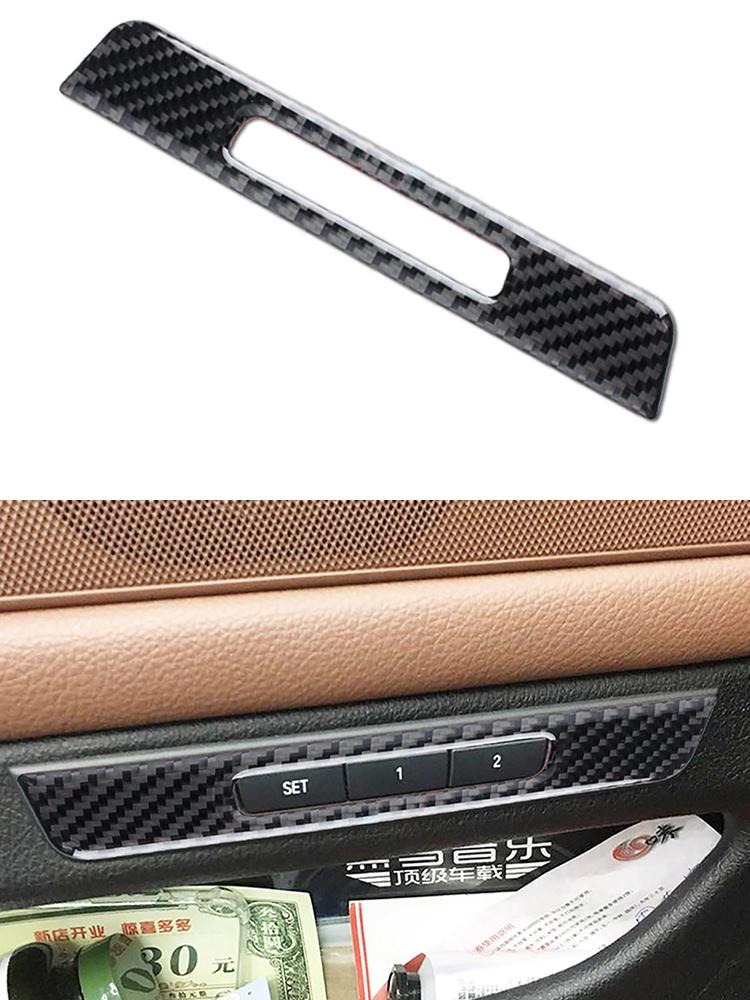 Car Interior Button Panel Cover Decorative Carbon Fiber Sticker For BMW 5 Series F10 2011-2017 Styling Accessories