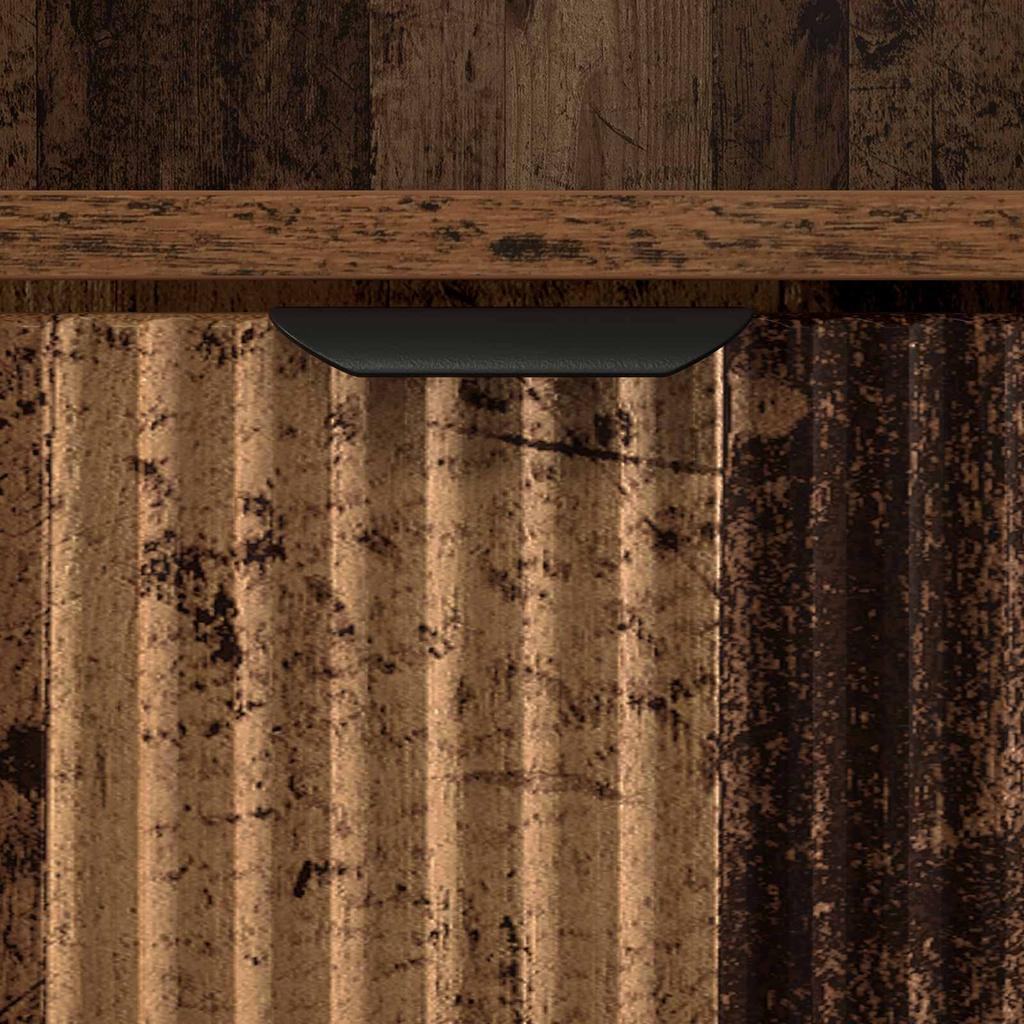 Nightstand with Drawers Rustic Wood Look 49 X 36 X 61 Cm Engineered Wood