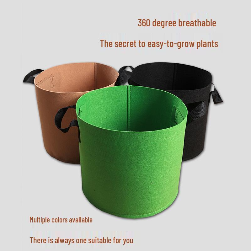 Cross-Border Thickened Non-Woven Grow Bag for Garden, Balcony & Rooftop Planting