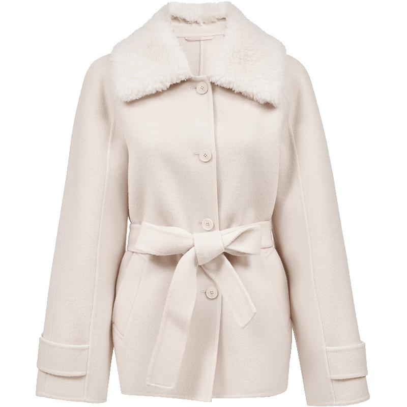 

VEROMODA Women s Elegant Wool Blend Coat M