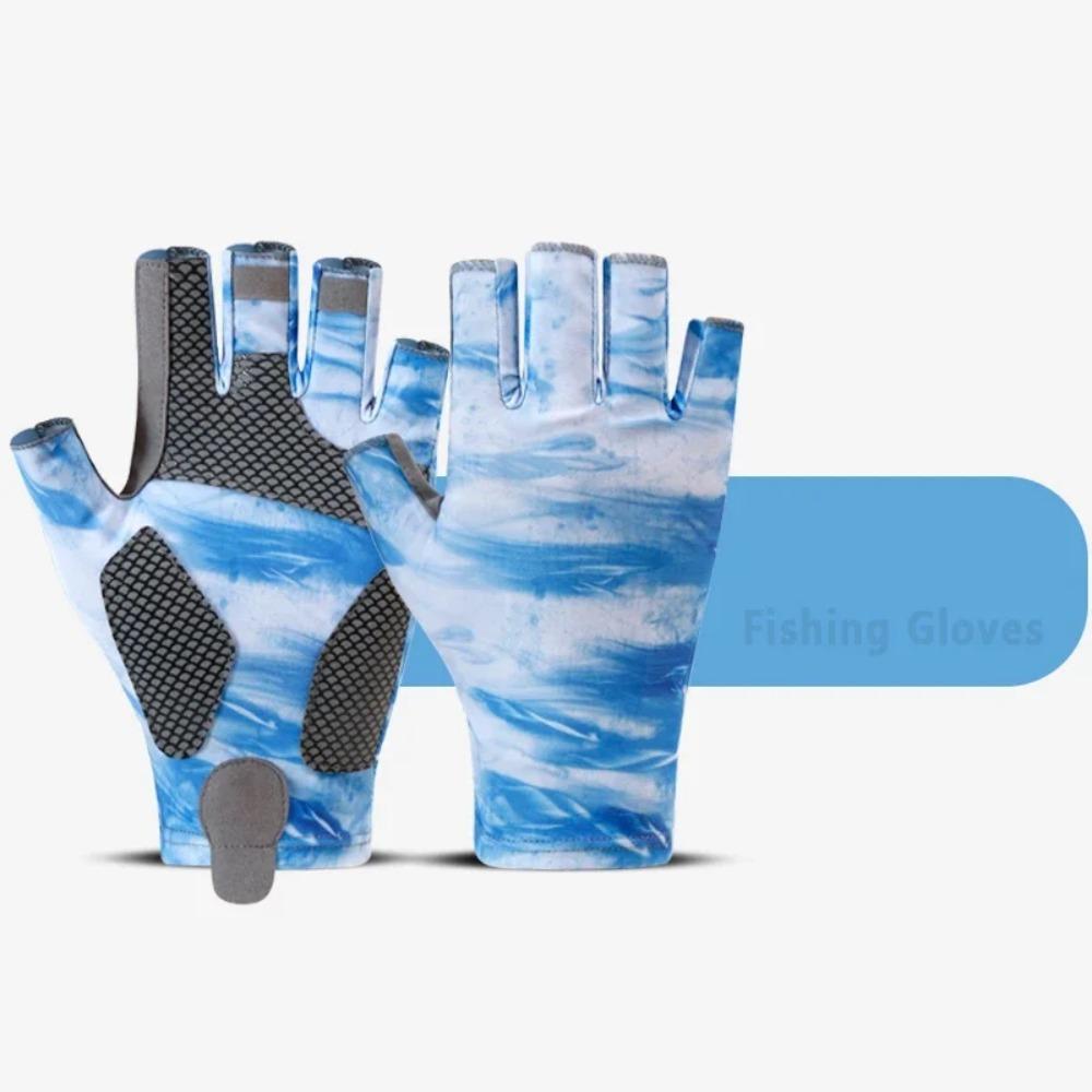 BEPAN Fishing Gloves Half Finger Anti-slip Quick-drying Sun Protection Breathable Profession Summer OutdoorFishing Bicycleridinggloves