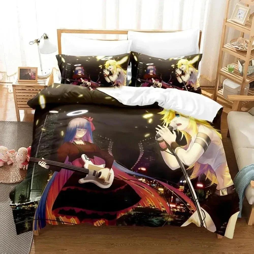 Anime Panty Stocking Sängkläder Set Påslakan Sängset Täcke Örngott Täcke King Queen Size Pojkar Vuxen Sängkläder Set