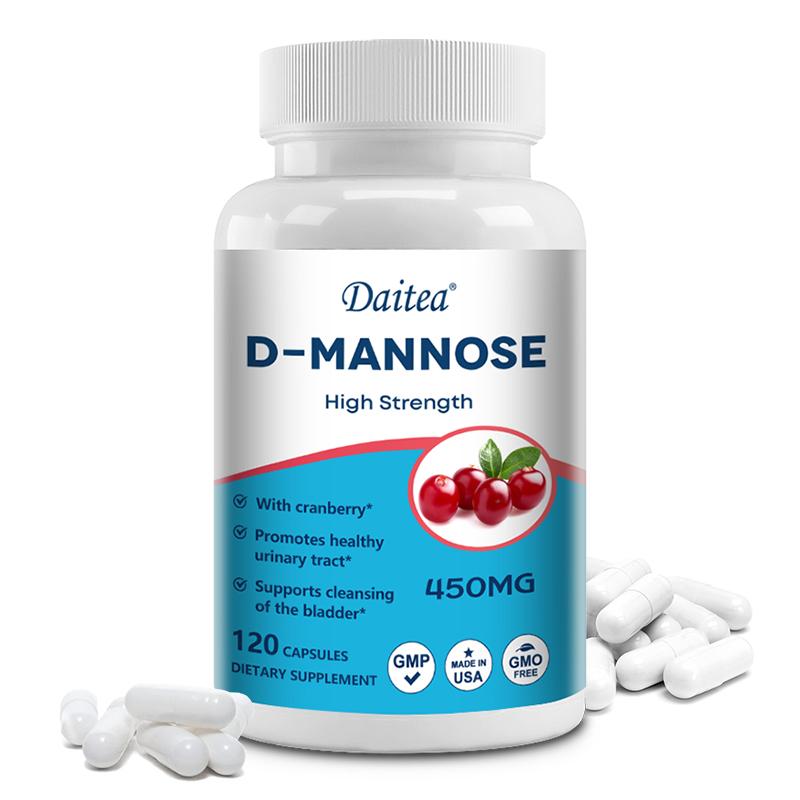 Пищевая добавка D-манноза с клюквой, витамином С, 120 капсул в бутылке 120 Capsules