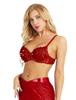Women Ladies Glitter Sequins Beading Belly Dance Bra Tops Party Club Costume Dancewear