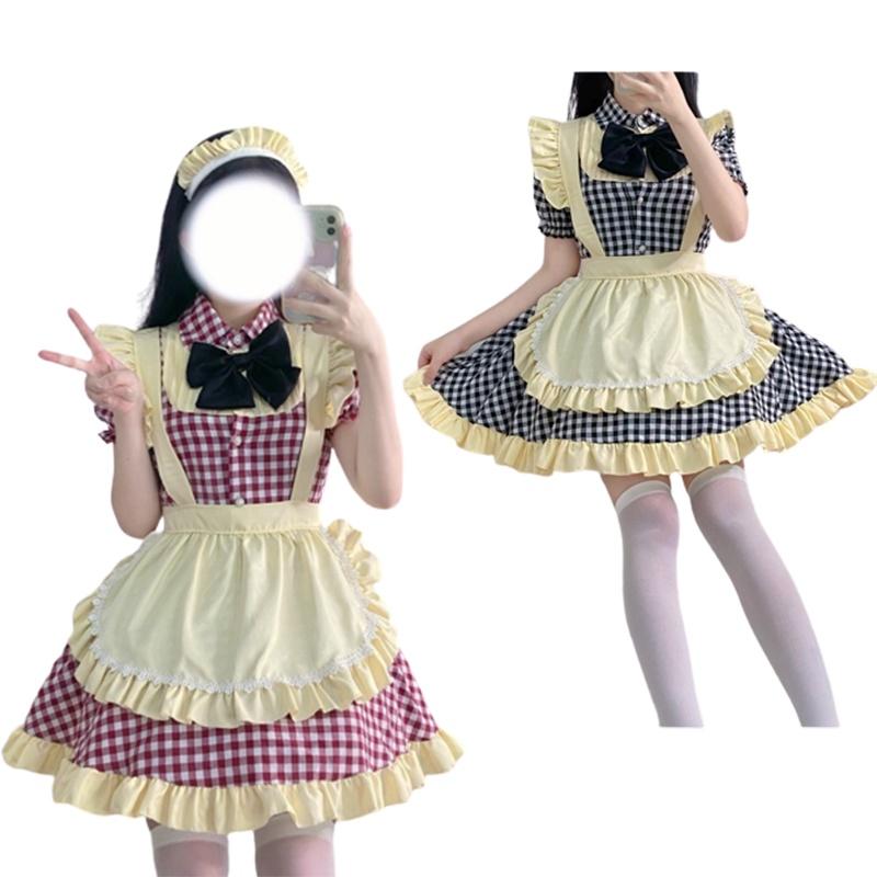 Maid Outfit Lolita Soft Girl Dress Loli Maid Uniform Cosplay Anime Dress Cosplay