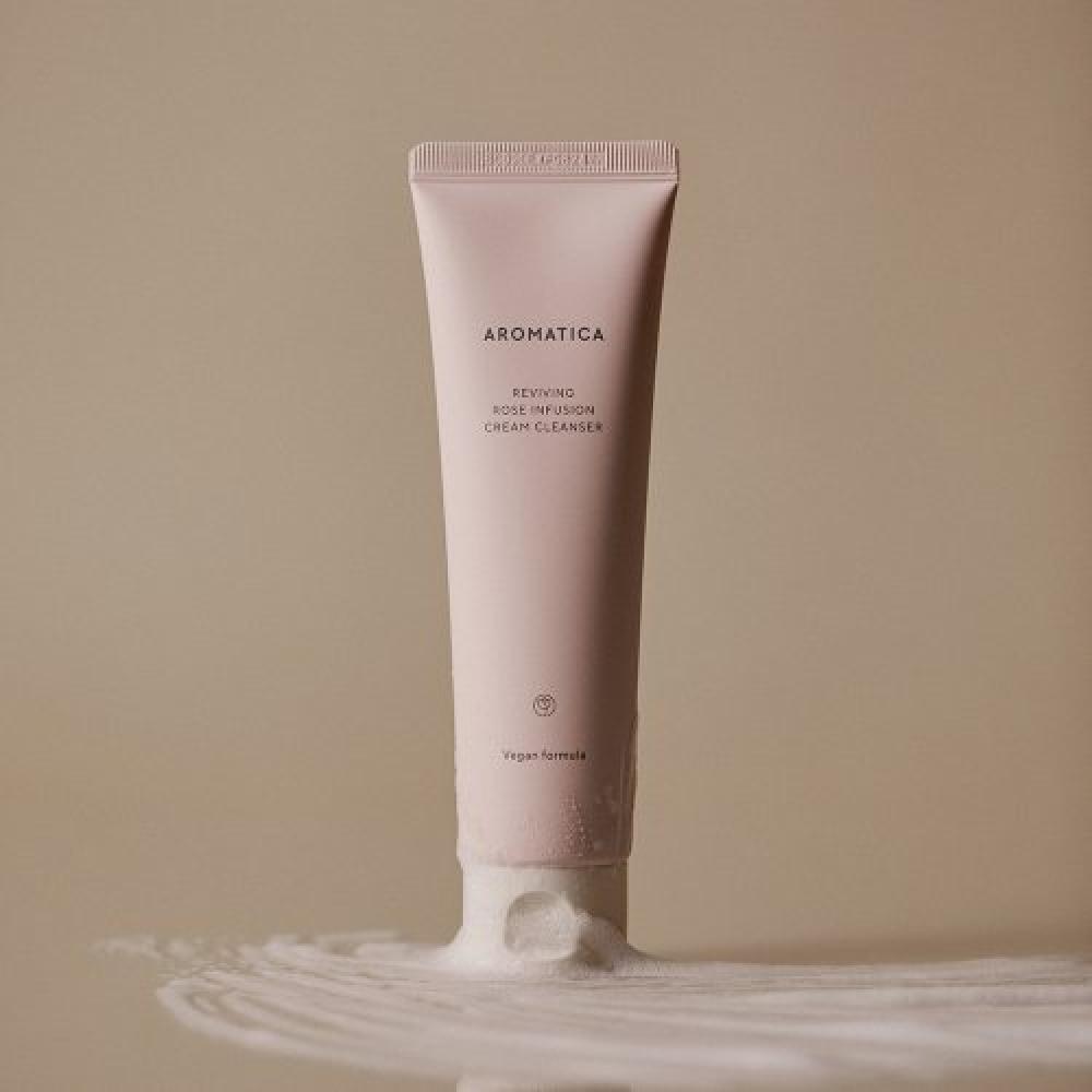AROMATICA Fresh Cream Foam  RevivinG Rose Infusion Cream Cleanser 145 G