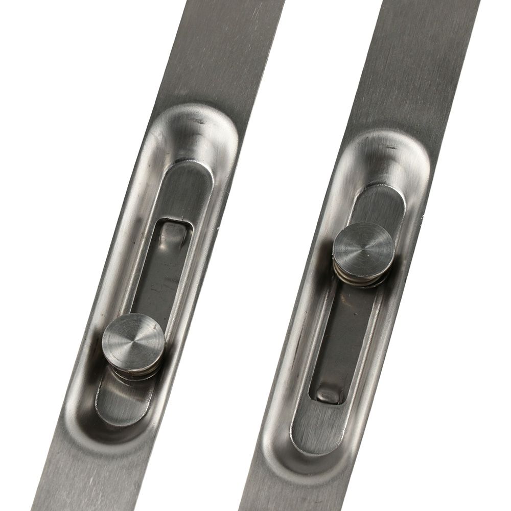 6 Inch Flush Bolt Door Lock Heavy Duty Stainless Steel Concealed Slide Lock Bolt Lever Action Latch with Screws