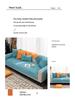 Non-Slip Cream Sofa Cushion: Four Seasons Light Luxury with Simple Embroidery