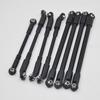 AXSPEED 8PCS Aluminum Alloy Upper Lower Link Rod Kit Sturdy Vehicle Linkage for 1/10 RC Crawler Car D90 Upgrade Parts